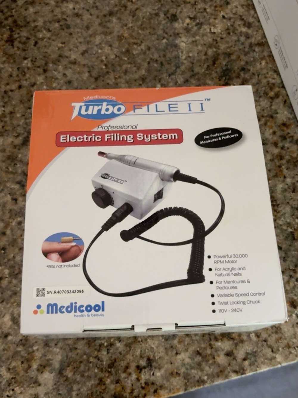 Medicoool Turbo File II Electric Filing System - White/Orange